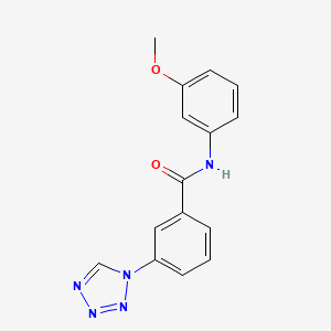 molecular formula C15H13N5O2 B5864797 N-(3-methoxyphenyl)-3-(1H-tetrazol-1-yl)benzamide 