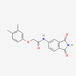 2-(3,4-dimethylphenoxy)-N-(1,3-dioxo-2,3-dihydro-1H-isoindol-5-yl)acetamide