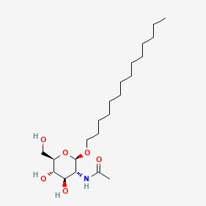 molecular formula C22H43NO6 B586483 TETRADECYL 2-ACETAMIDO-2-DEOXY-beta-D-GLUCOPYRANOSIDE CAS No. 152914-69-7