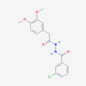 molecular formula C17H17ClN2O4 B5864840 3-chloro-N'-[(3,4-dimethoxyphenyl)acetyl]benzohydrazide 