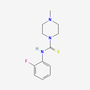 molecular formula C12H16FN3S B5864841 N-(2-fluorophenyl)-4-methyl-1-piperazinecarbothioamide 