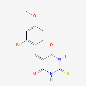 5-(2-bromo-4-methoxybenzylidene)-2-thioxodihydro-4,6(1H,5H)-pyrimidinedione