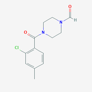 4-(2-chloro-4-methylbenzoyl)-1-piperazinecarbaldehyde