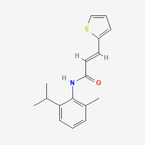 molecular formula C17H19NOS B5864886 N-(2-isopropyl-6-methylphenyl)-3-(2-thienyl)acrylamide 