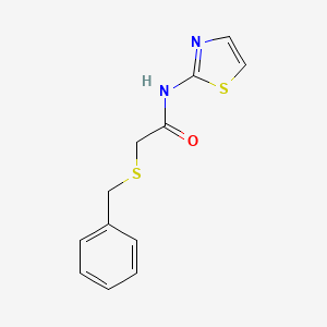 molecular formula C12H12N2OS2 B5864900 2-(benzylthio)-N-1,3-thiazol-2-ylacetamide 