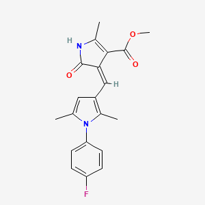 methyl 4-{[1-(4-fluorophenyl)-2,5-dimethyl-1H-pyrrol-3-yl]methylene}-2-methyl-5-oxo-4,5-dihydro-1H-pyrrole-3-carboxylate