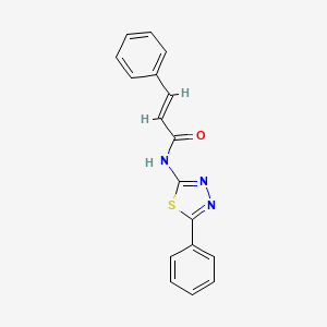 3-phenyl-N-(5-phenyl-1,3,4-thiadiazol-2-yl)acrylamide