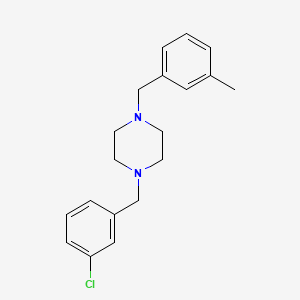 molecular formula C19H23ClN2 B5864920 1-(3-chlorobenzyl)-4-(3-methylbenzyl)piperazine 