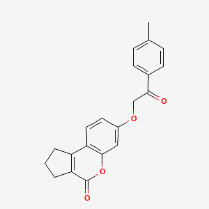 7-[2-(4-methylphenyl)-2-oxoethoxy]-2,3-dihydrocyclopenta[c]chromen-4(1H)-one