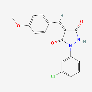 1-(3-chlorophenyl)-4-(4-methoxybenzylidene)-3,5-pyrazolidinedione