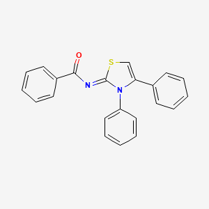 N-(3,4-diphenyl-1,3-thiazol-2(3H)-ylidene)benzamide