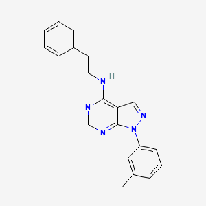 1-(3-methylphenyl)-N-(2-phenylethyl)-1H-pyrazolo[3,4-d]pyrimidin-4-amine