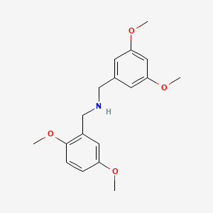 molecular formula C18H23NO4 B5864967 (2,5-dimethoxybenzyl)(3,5-dimethoxybenzyl)amine 