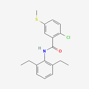 molecular formula C18H20ClNOS B5864982 2-chloro-N-(2,6-diethylphenyl)-5-(methylthio)benzamide 