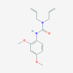 molecular formula C15H20N2O3 B5864988 N,N-diallyl-N'-(2,4-dimethoxyphenyl)urea 