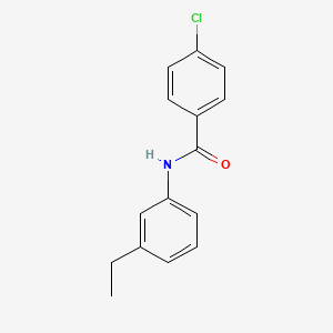 molecular formula C15H14ClNO B5864996 4-chloro-N-(3-ethylphenyl)benzamide 