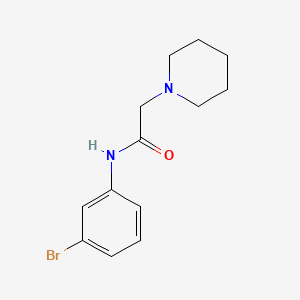 molecular formula C13H17BrN2O B5864998 N-(3-bromophenyl)-2-(1-piperidinyl)acetamide CAS No. 53316-92-0