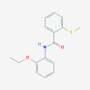 molecular formula C16H17NO2S B5865005 N-(2-ethoxyphenyl)-2-(methylthio)benzamide 