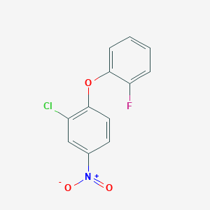 molecular formula C12H7ClFNO3 B5865021 2-chloro-1-(2-fluorophenoxy)-4-nitrobenzene 