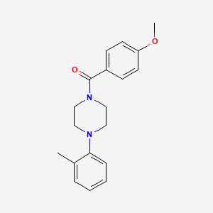 1-(4-methoxybenzoyl)-4-(2-methylphenyl)piperazine