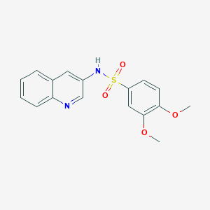 molecular formula C17H16N2O4S B5865037 3,4-dimethoxy-N-3-quinolinylbenzenesulfonamide 