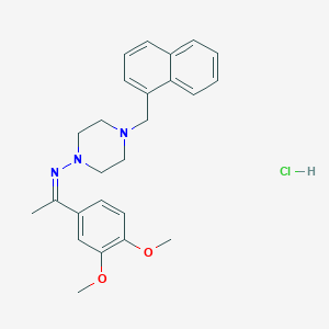 N-[1-(3,4-dimethoxyphenyl)ethylidene]-4-(1-naphthylmethyl)-1-piperazinamine hydrochloride