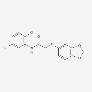 molecular formula C15H11Cl2NO4 B5865044 2-(1,3-benzodioxol-5-yloxy)-N-(2,5-dichlorophenyl)acetamide 