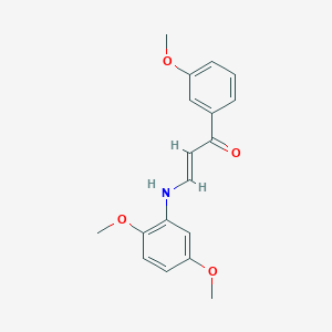 3-[(2,5-dimethoxyphenyl)amino]-1-(3-methoxyphenyl)-2-propen-1-one