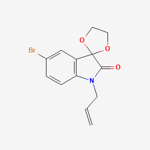 molecular formula C13H12BrNO3 B5865054 1'-allyl-5'-bromospiro[1,3-dioxolane-2,3'-indol]-2'(1'H)-one 