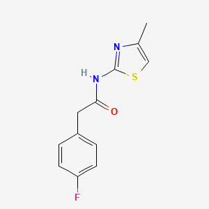 2-(4-fluorophenyl)-N-(4-methyl-1,3-thiazol-2-yl)acetamide