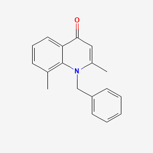 molecular formula C18H17NO B5865069 1-benzyl-2,8-dimethyl-4(1H)-quinolinone 