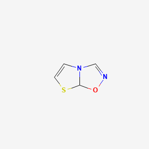molecular formula C4H4N2OS B586507 7aH-[1,3]Thiazolo[3,2-d][1,2,4]oxadiazole CAS No. 145555-80-2