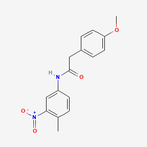 2-(4-methoxyphenyl)-N-(4-methyl-3-nitrophenyl)acetamide