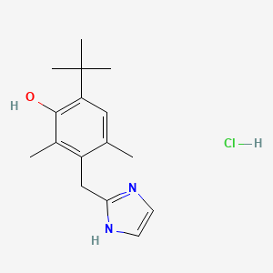 molecular formula C16H23ClN2O B586508 脱氢羟甲唑啉盐酸盐 CAS No. 205035-03-6