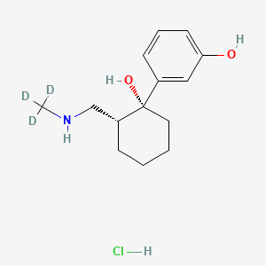 molecular formula C14H22ClNO2 B586509 N,O-Didesmethyl Tramadol CAS No. 1261393-89-8