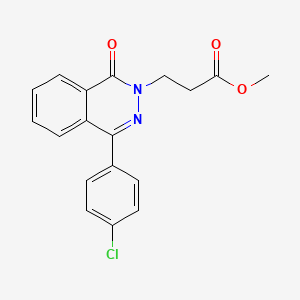 methyl 3-[4-(4-chlorophenyl)-1-oxo-2(1H)-phthalazinyl]propanoate