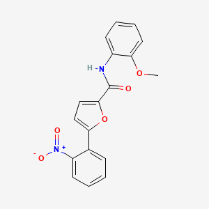 molecular formula C18H14N2O5 B5865101 N-(2-methoxyphenyl)-5-(2-nitrophenyl)-2-furamide 