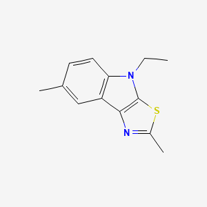 4-ethyl-2,7-dimethyl-4H-[1,3]thiazolo[5,4-b]indole