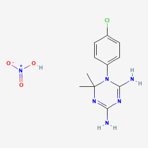 molecular formula C11H15ClN6O3 B586513 Cycloguanil nitrate CAS No. 25332-44-9