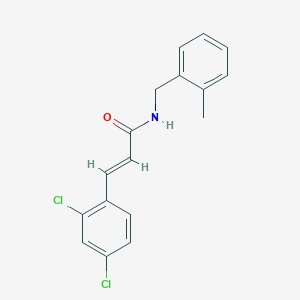 molecular formula C17H15Cl2NO B5865142 3-(2,4-dichlorophenyl)-N-(2-methylbenzyl)acrylamide 