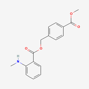 molecular formula C17H17NO4 B5865150 4-(methoxycarbonyl)benzyl 2-(methylamino)benzoate 