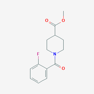 methyl 1-(2-fluorobenzoyl)-4-piperidinecarboxylate