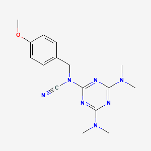 [4,6-bis(dimethylamino)-1,3,5-triazin-2-yl](4-methoxybenzyl)cyanamide