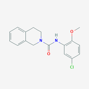 molecular formula C17H17ClN2O2 B5865164 N-(5-chloro-2-methoxyphenyl)-3,4-dihydro-2(1H)-isoquinolinecarboxamide 