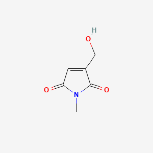 molecular formula C6H7NO3 B586519 3-(Hydroxymethyl)-1-methyl-1H-pyrrole-2,5-dione CAS No. 155088-20-3