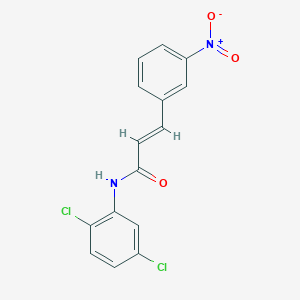 molecular formula C15H10Cl2N2O3 B5865207 N-(2,5-dichlorophenyl)-3-(3-nitrophenyl)acrylamide 