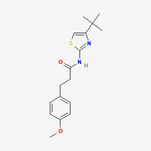 molecular formula C17H22N2O2S B5865218 N-(4-tert-butyl-1,3-thiazol-2-yl)-3-(4-methoxyphenyl)propanamide 