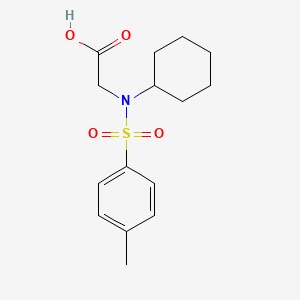 molecular formula C15H21NO4S B5865234 N-cyclohexyl-N-[(4-methylphenyl)sulfonyl]glycine 