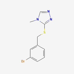 3-[(3-bromobenzyl)thio]-4-methyl-4H-1,2,4-triazole