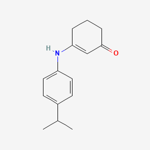 molecular formula C15H19NO B5865246 3-[(4-isopropylphenyl)amino]-2-cyclohexen-1-one 